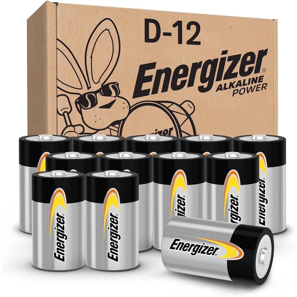 12-Pack Energizer Long-Lasting Alkaline D Batteries