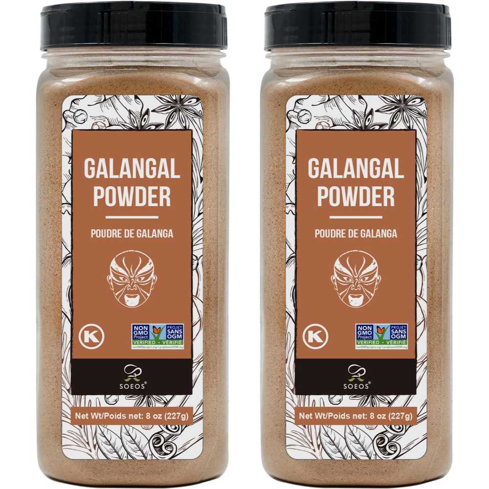 2-Pack Soeos Galangal Powder, 8 oz.
