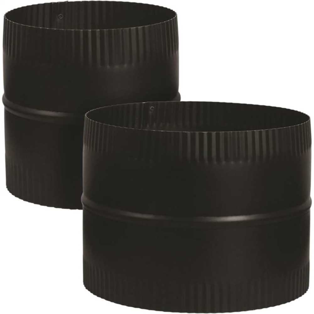 2-Pack Imperial 24-Gauge Stove Pipe Starter Joint (6" x 6")