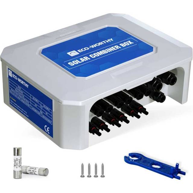 Eco-Worthy 6 String 25A Solar PV Combiner Box