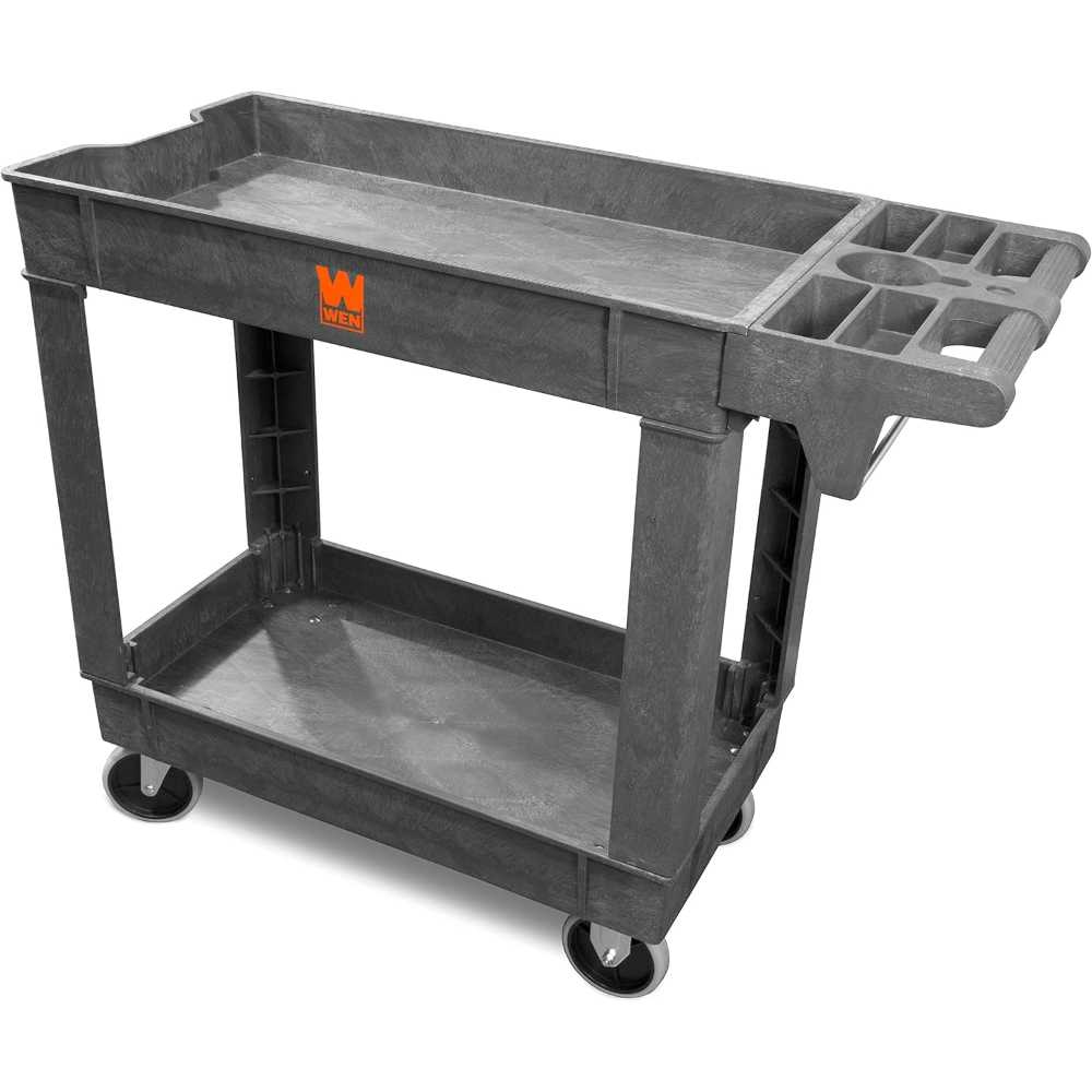 WEN 500 lb. Two-Shelf Service Utility Cart