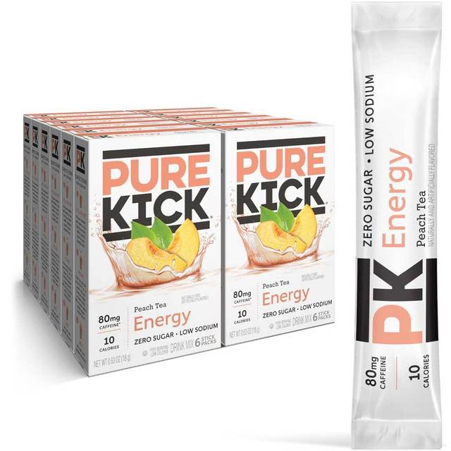 72-Pack Pure Kick Energy Drink Mix (Various Flavors)