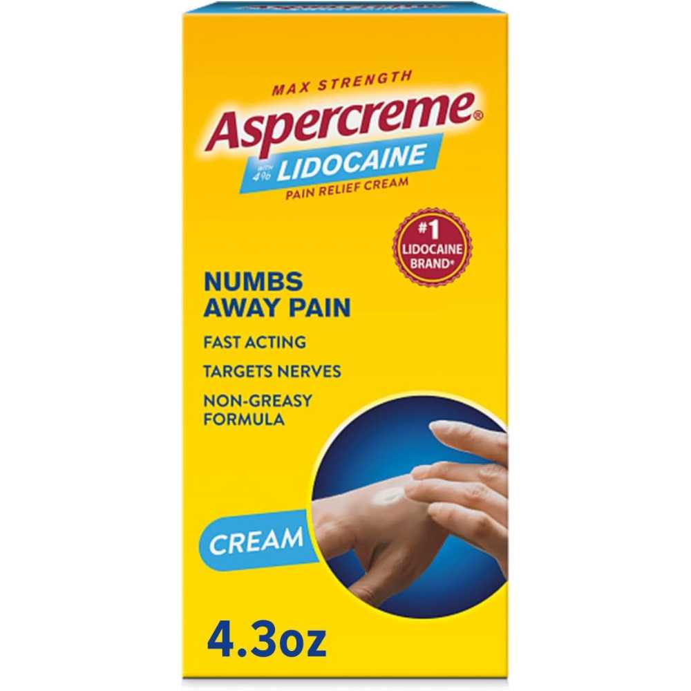 Aspercreme Lidocaine Pain Relief Cream, 4.3 oz.