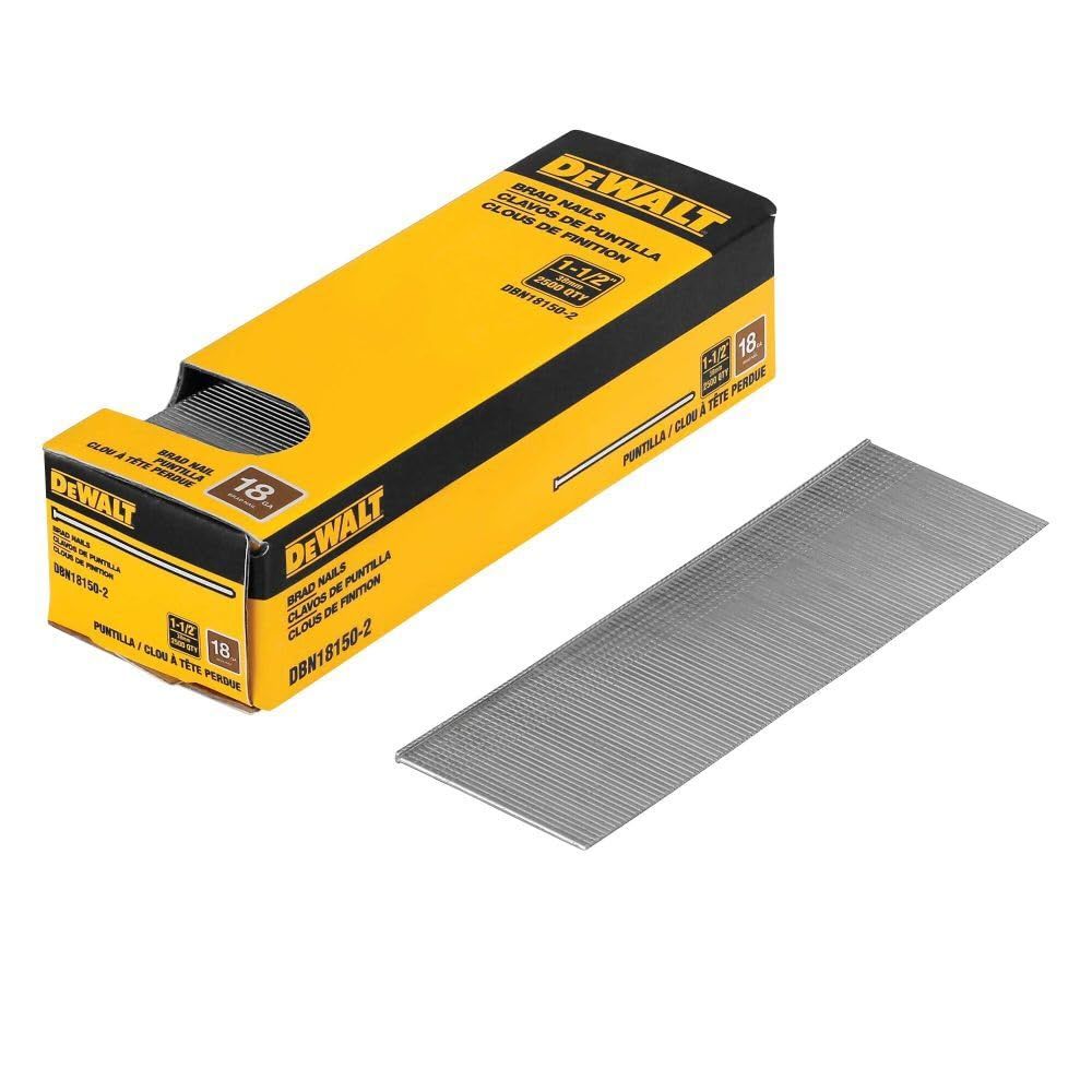 2500-Pack DeWalt 1.5" 18-Gauge Brad Nails