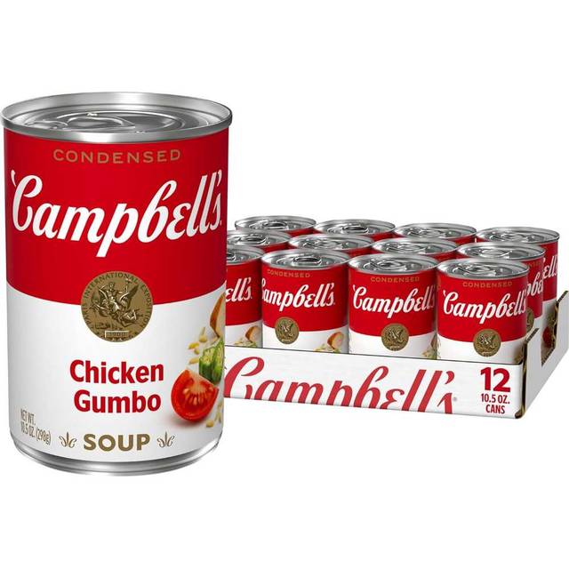 12-Pack Campbell's Condensed Chicken Gumbo Soup, 10.5 oz.