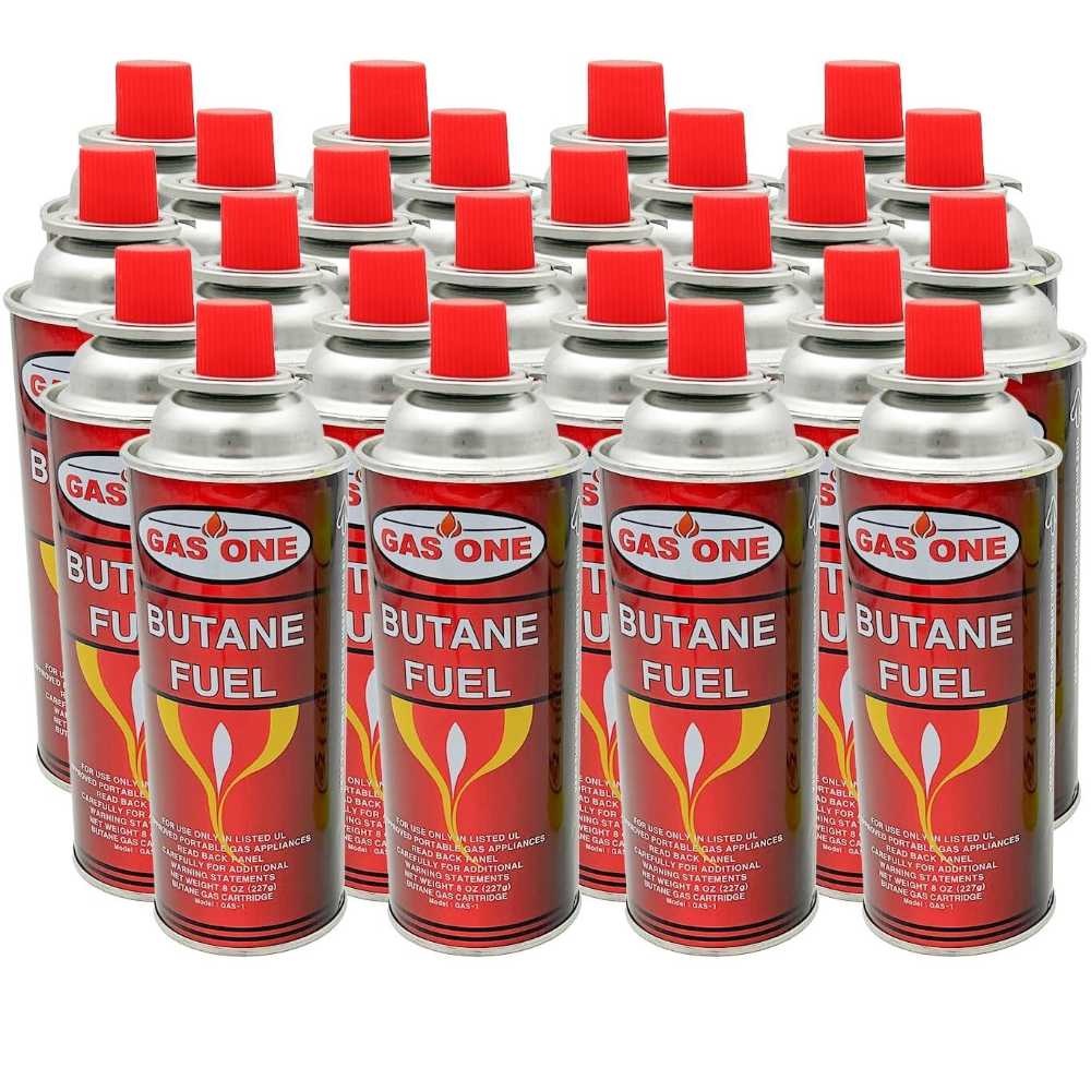 24-Pack GasOne Butane Canister, 8 oz. ($1.22/Each)