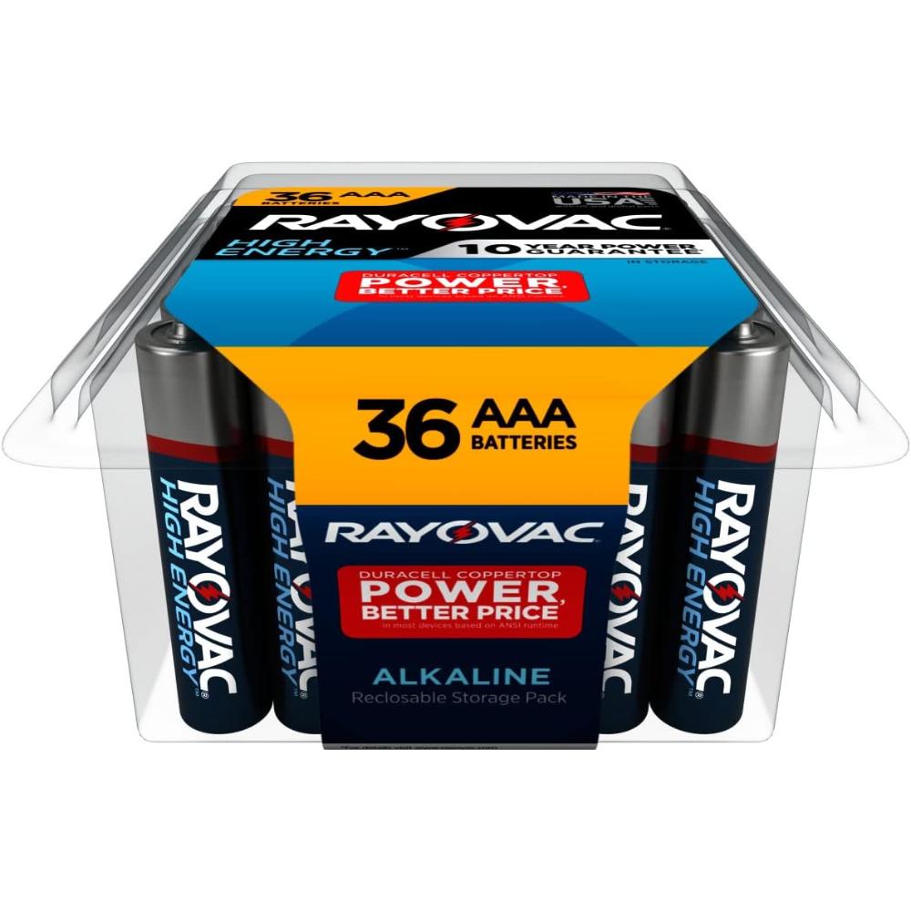 36-Pack Rayovac AAA Batteries