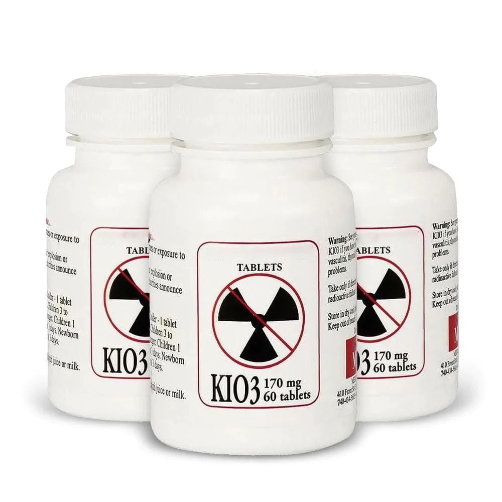 Daily Deal: 3-Pack Potassium Iodate Tablets (180 ct)