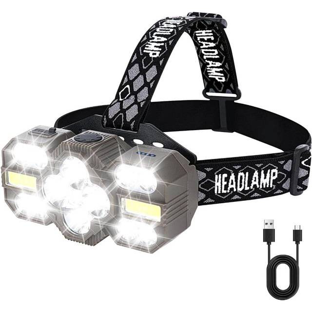 Prime Members: Zekory 14-LED 22,000-Lumen USB-C Rechargeable Headlamp w/ Red Light