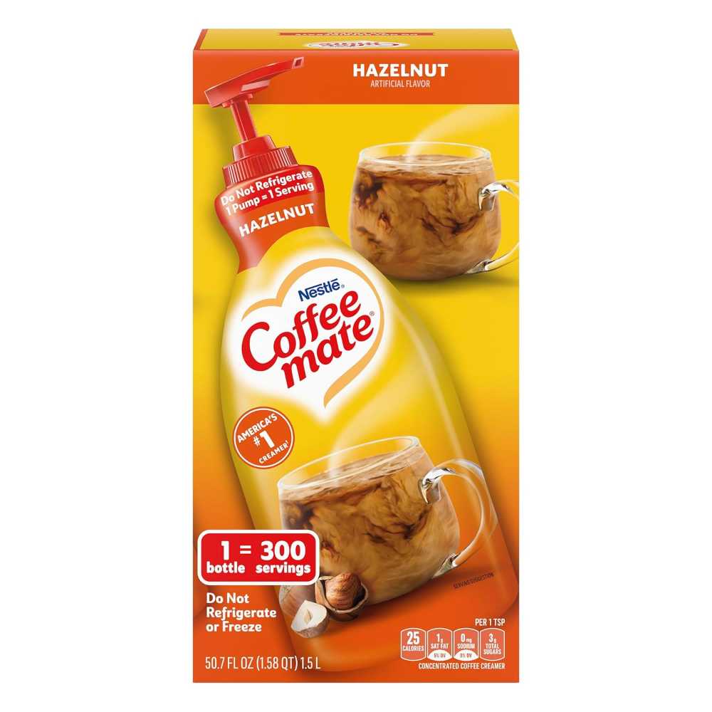Nestle Coffee Mate Coffee Creamer, 50.7 oz (Hazelnut)