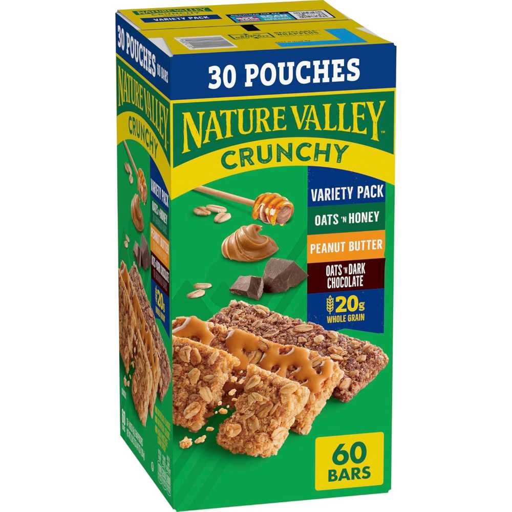 30-Pack (60 Bars) Nature Valley Crunchy Granola Bars (Variety Pack)