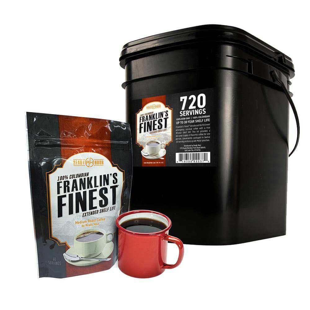 Today Only: Franklin's Finest Survival Coffee Bucket (720 servings)
