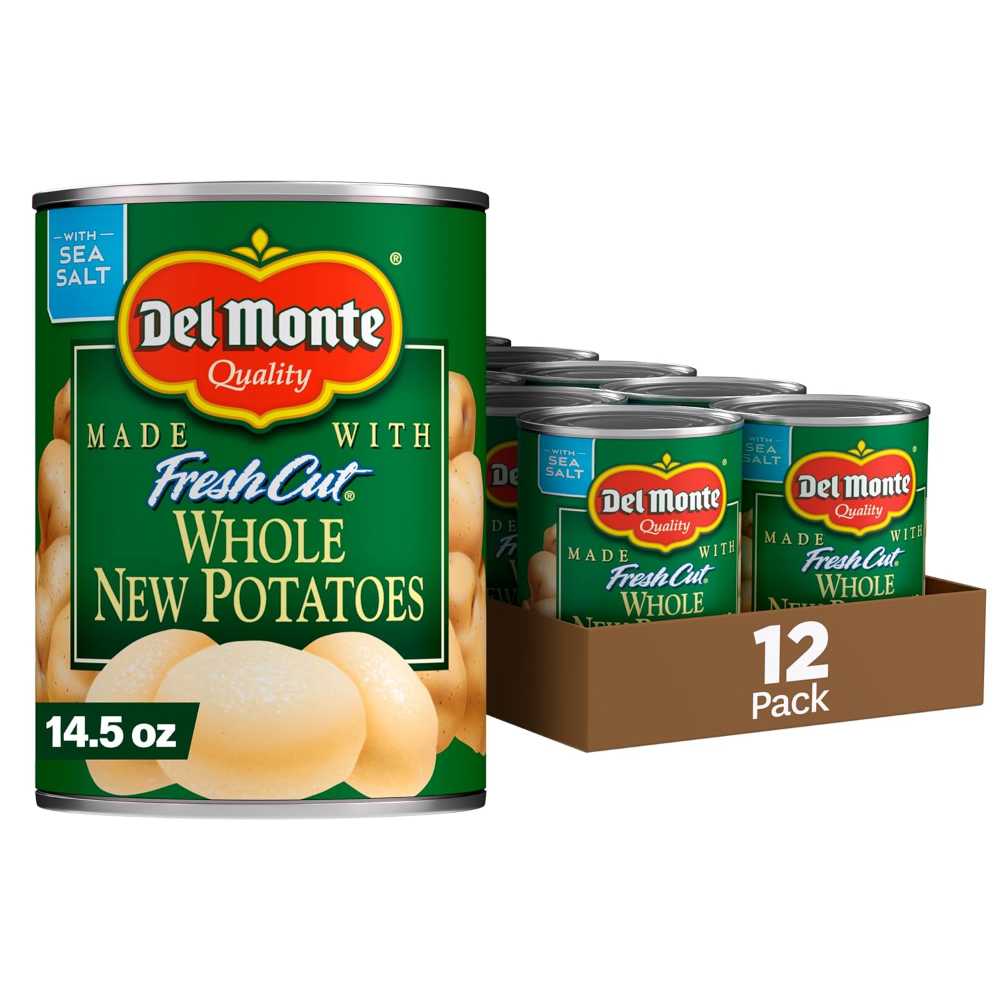 12-Pack Del Monte Canned Whole Potatoes, 14.5 oz.
