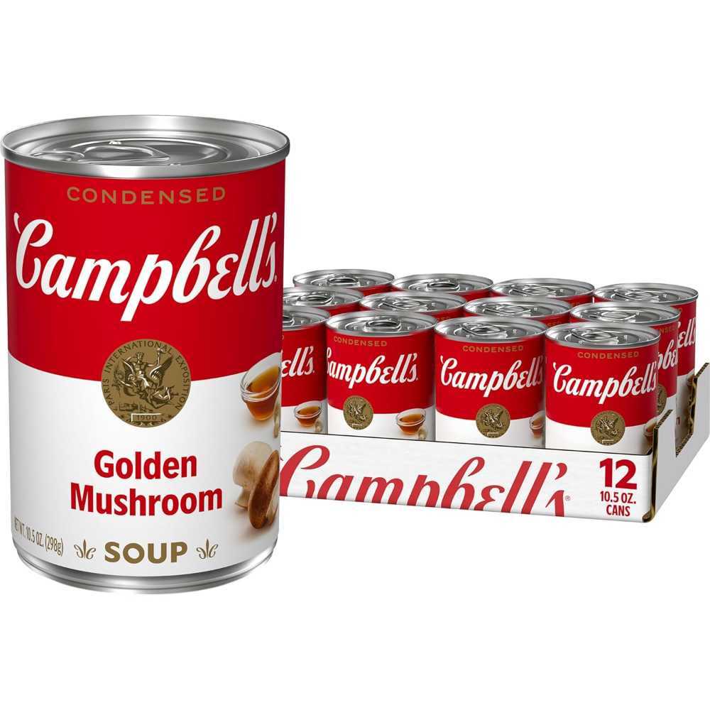 12-Pack Campbell's Condensed Golden Mushroom Soup, 10.5 oz.