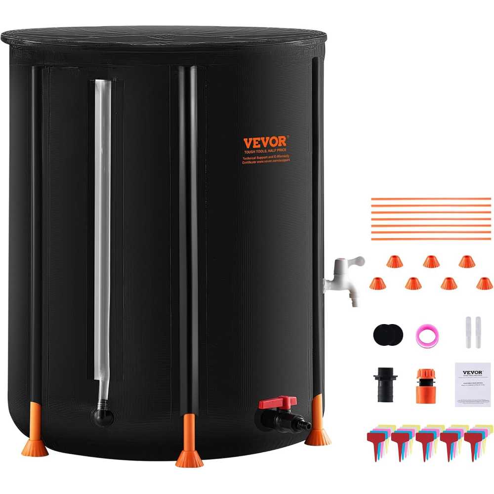 VEVOR 100-Gallon Collapsible Rain Barrel