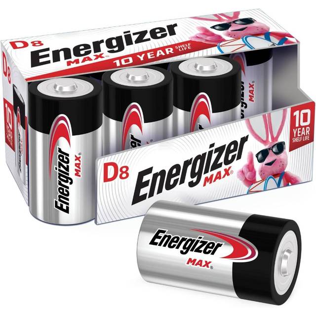 8-Pack Energizer Max D Batteries