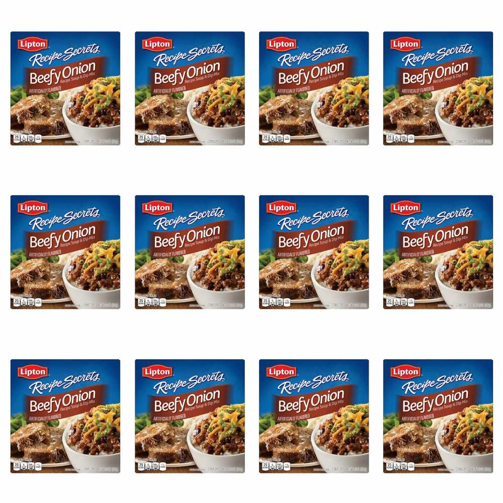 Prime: 12-Pack Lipton Beefy Onion Soup and Dip Mix