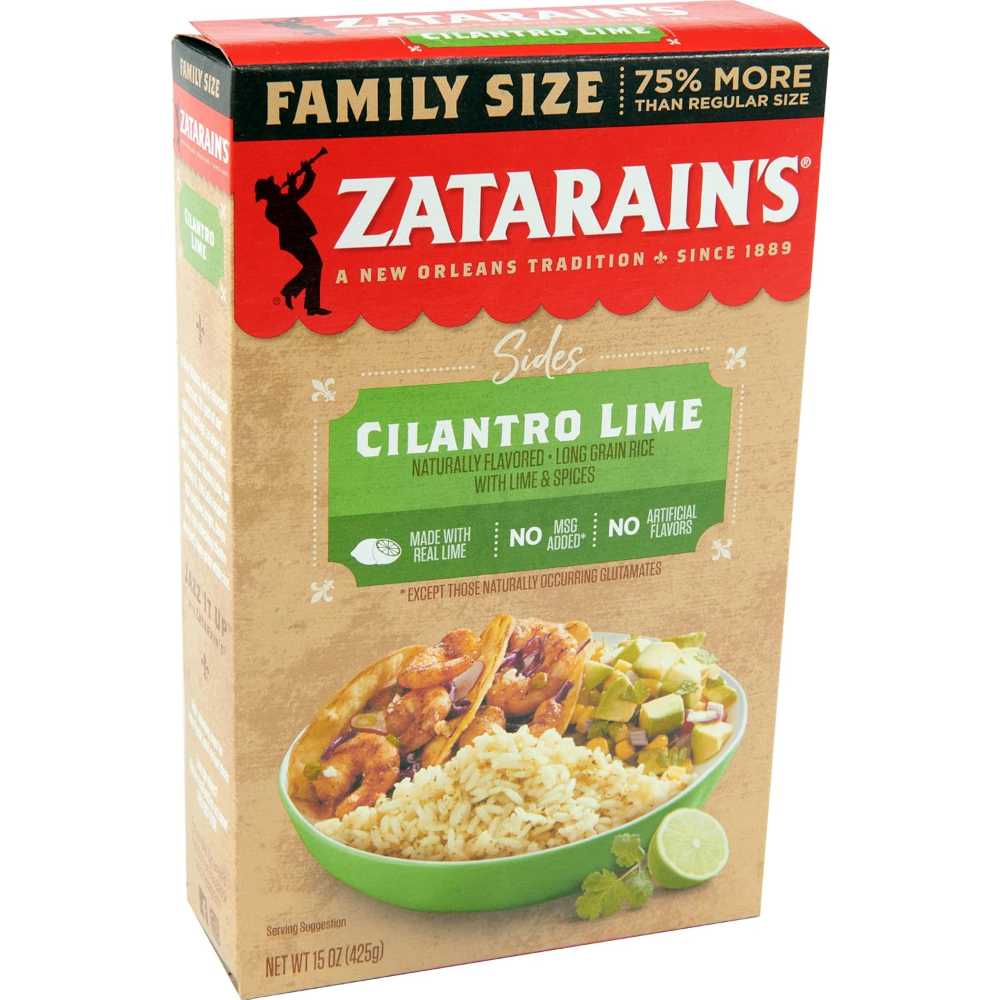 Zatarain's Cilantro Lime Rice, Family Size 15 oz.