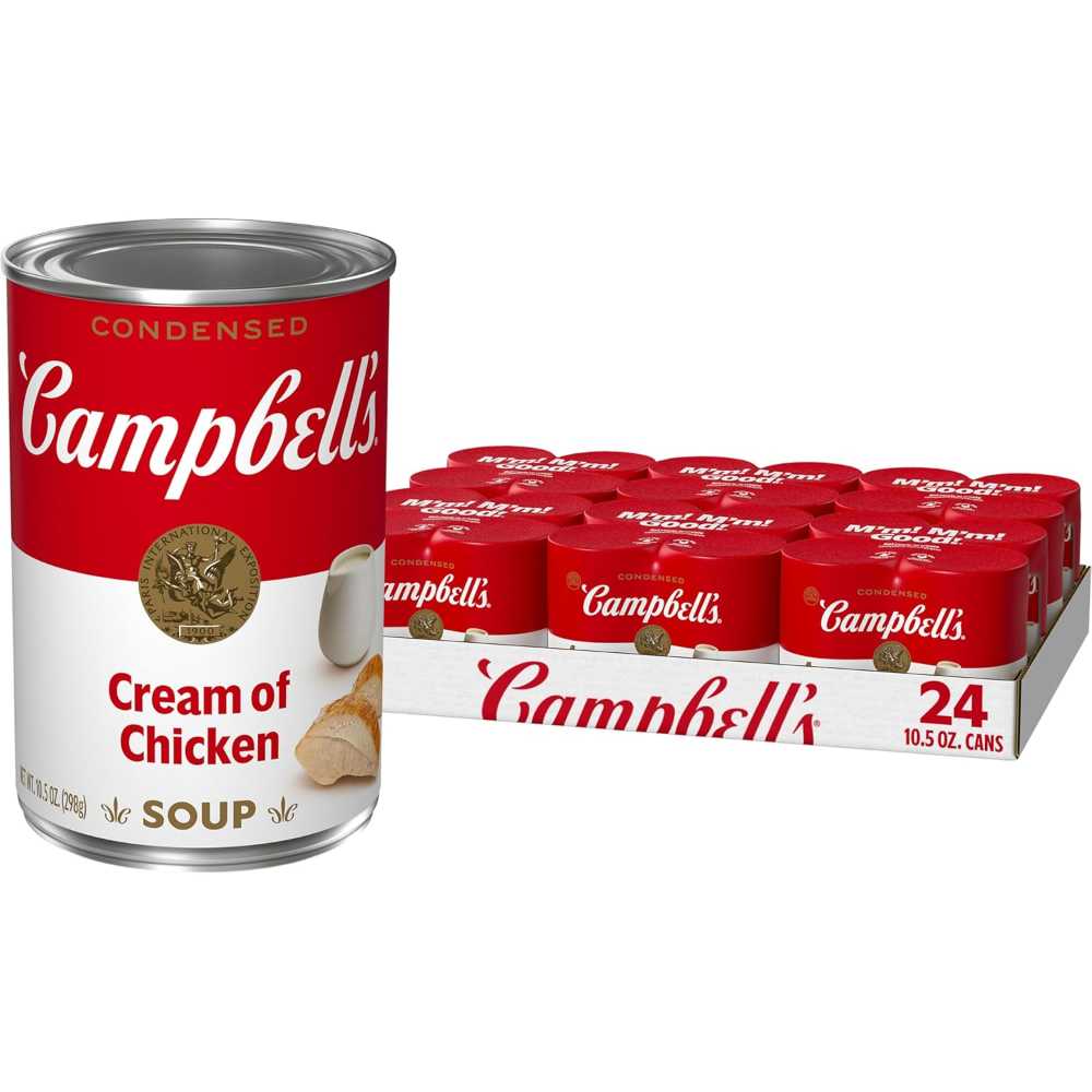 24-Pack Campbell's Condensed Cream of Chicken Soup, 10.5 oz.