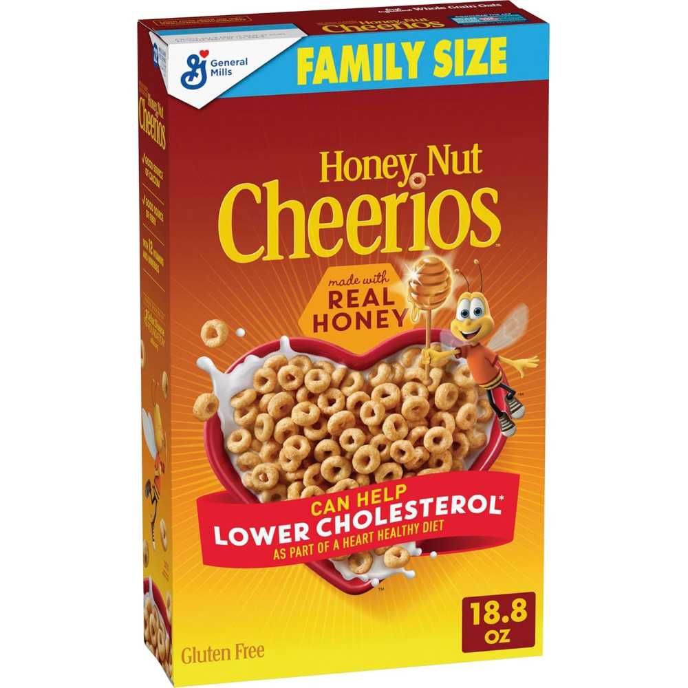 Honey Nut Cheerios, Family Size 18.8 oz.