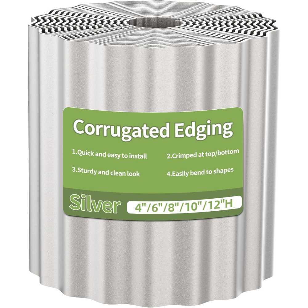 Socont Corrugated Metal Garden Edging (6" x 20')