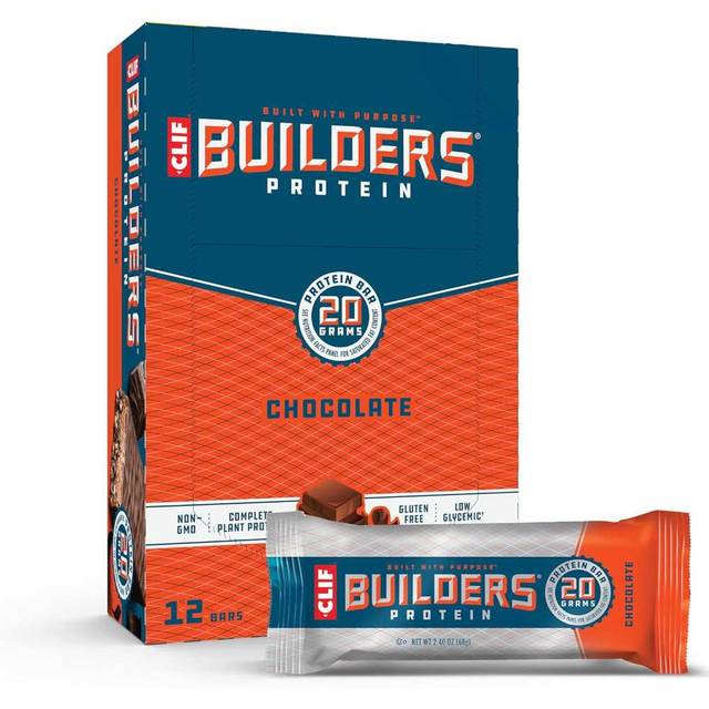 12-Pack Clif Builders Protein Bars (Chocolate)