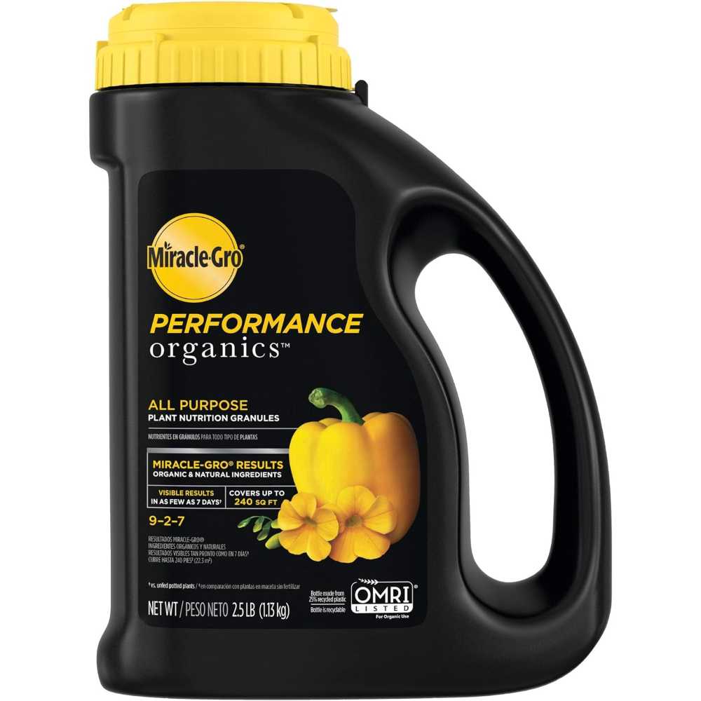 Miracle-Gro Performance Organics All Purpose Plant Nutrition Granules, 2.5 lb.