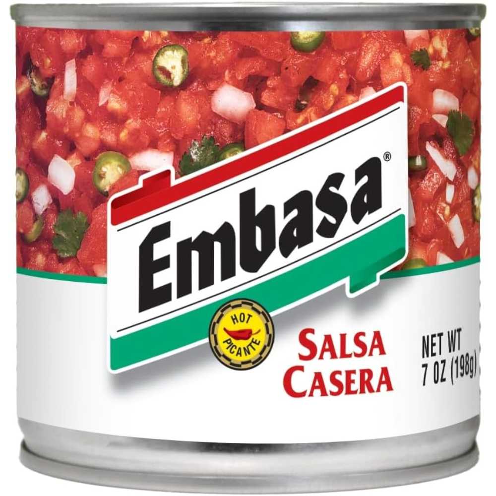 12-Pack Embasa Salsa Casera Hot, 7 oz.