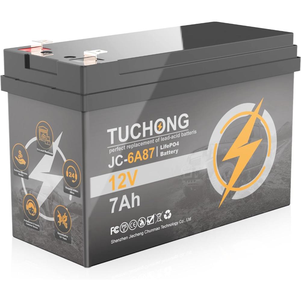 Tuchong 12V 7Ah LiFePO4 Battery
