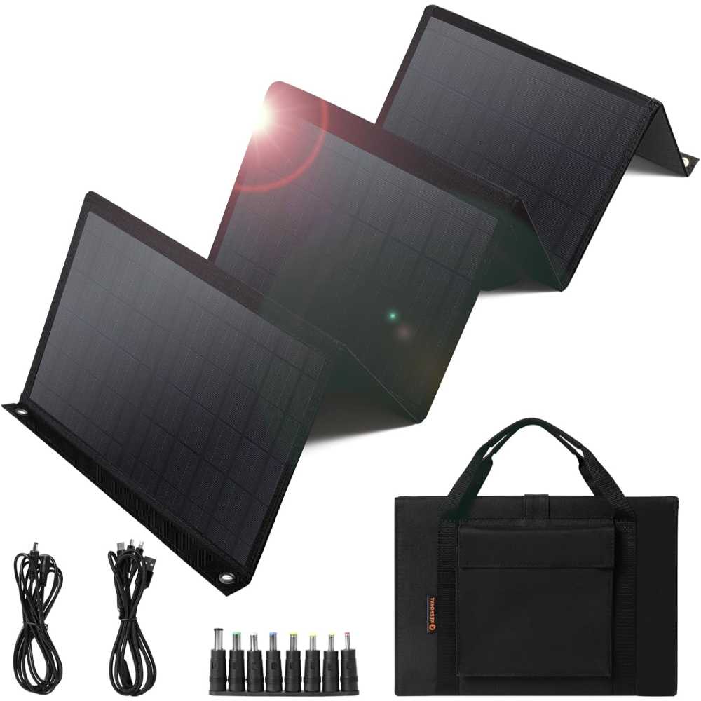 Keshoyal 60W Portable Solar Panel
