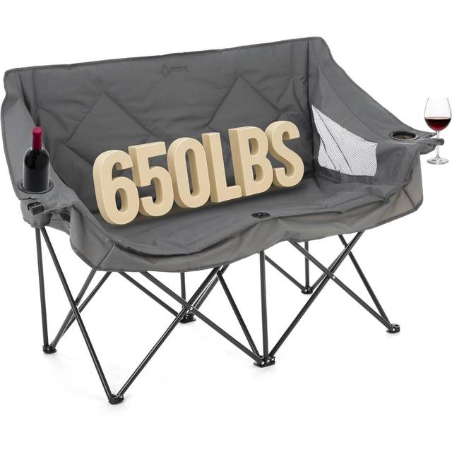 Arrowhead Outdoor Double Camping Chair Loveseat (Various Colors)