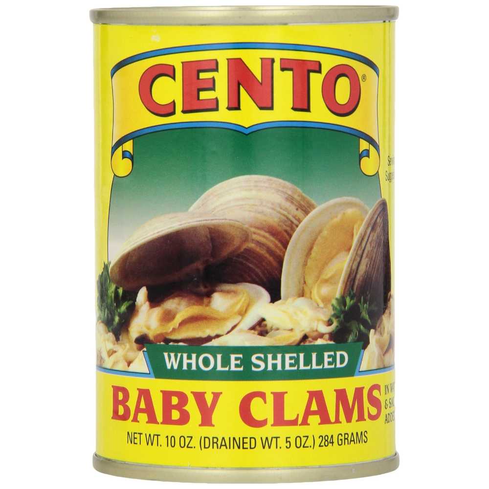 12-Pack Cento Canned Whole Baby Clams, 10 oz.