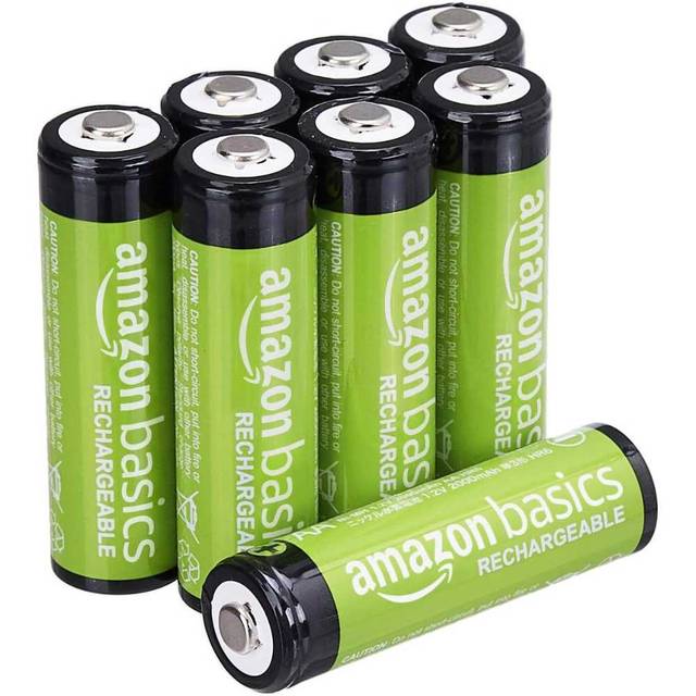 8-Pack Amazon Basics Rechargeable AA Batteries (2000 mAh)