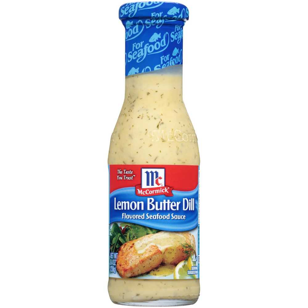 6-Pack McCormick Lemon Butter Dill Flavored Seafood Sauce, 8.4 oz.