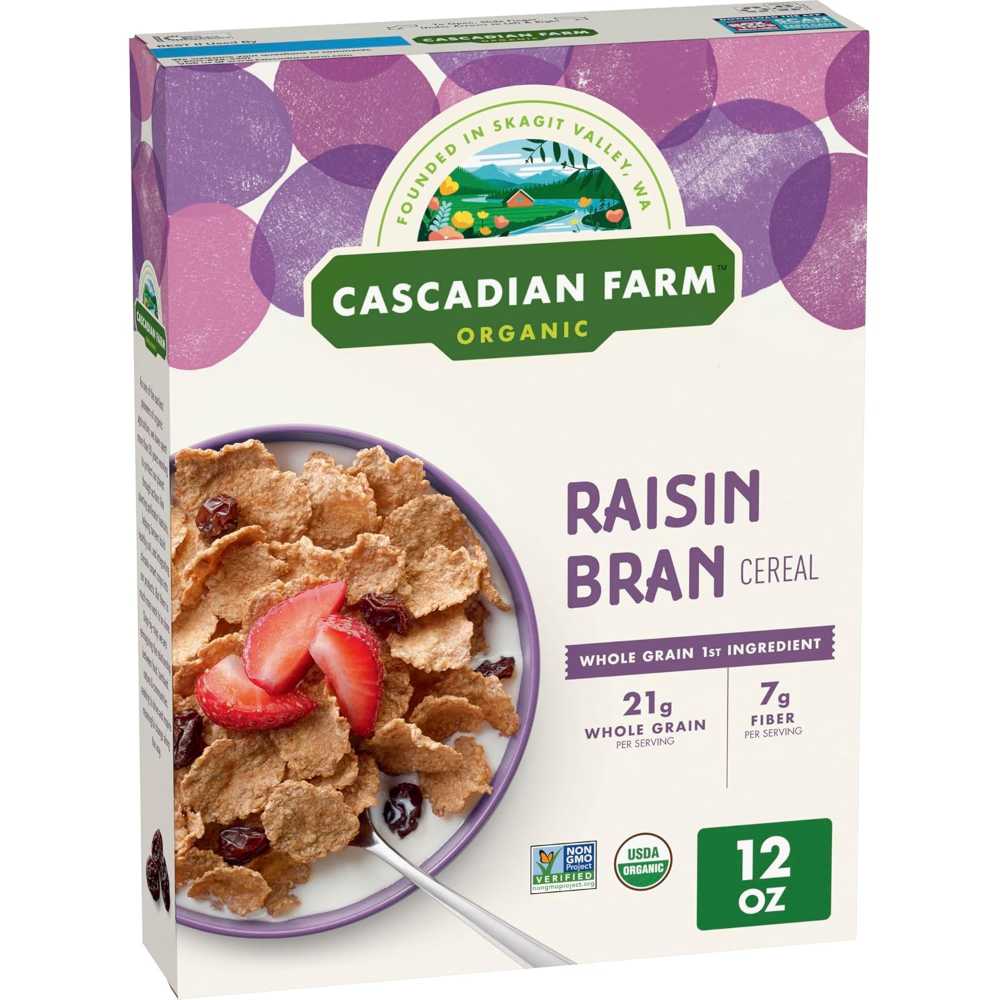 Cascadian Farm Organic Raisin Bran Cereal, 12 oz.