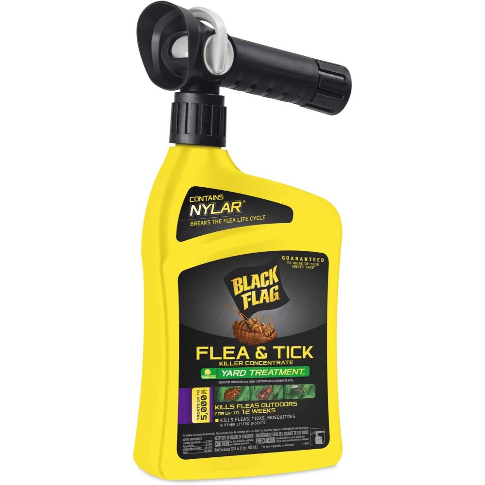 Black Flag Flea and Tick Killer w/ Quickflip Hose Sprayer, 32 oz.