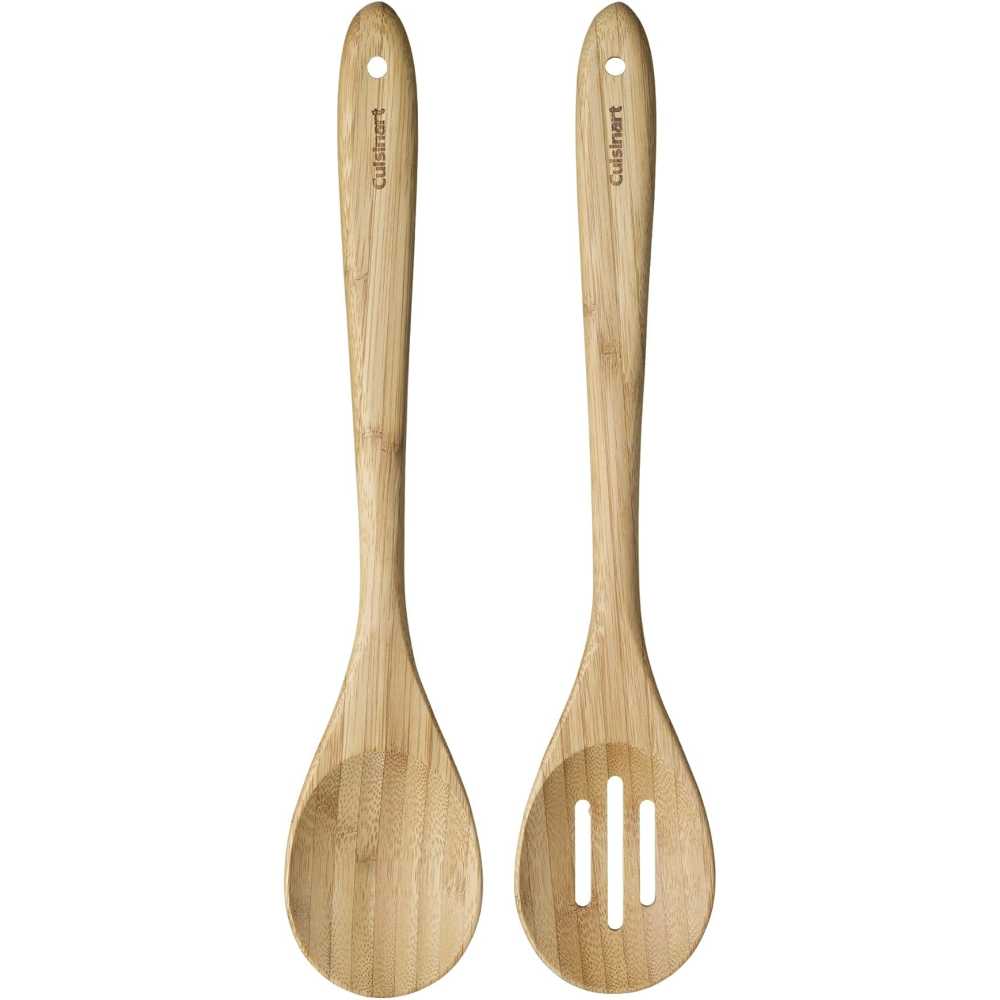 2-Pack Cuisinart Bamboo Solid & Slotted Spoons