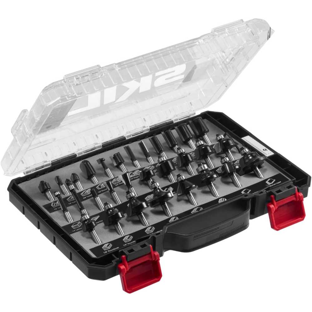SKIL 30-Piece Carbide-Tipped Router Bit Set