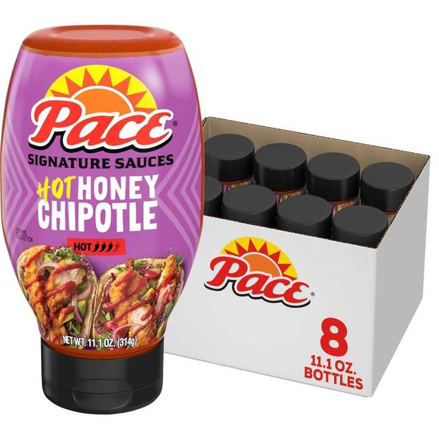 8-Pack Pace Hot Honey Chipotle Signature Sauce, 11.1 oz.
