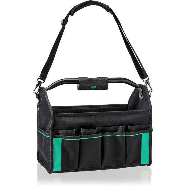 Amazon Basics 30-Pocket Lighted Tool Tote