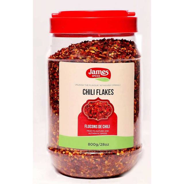 James Spices Chili Flakes, 28 oz.