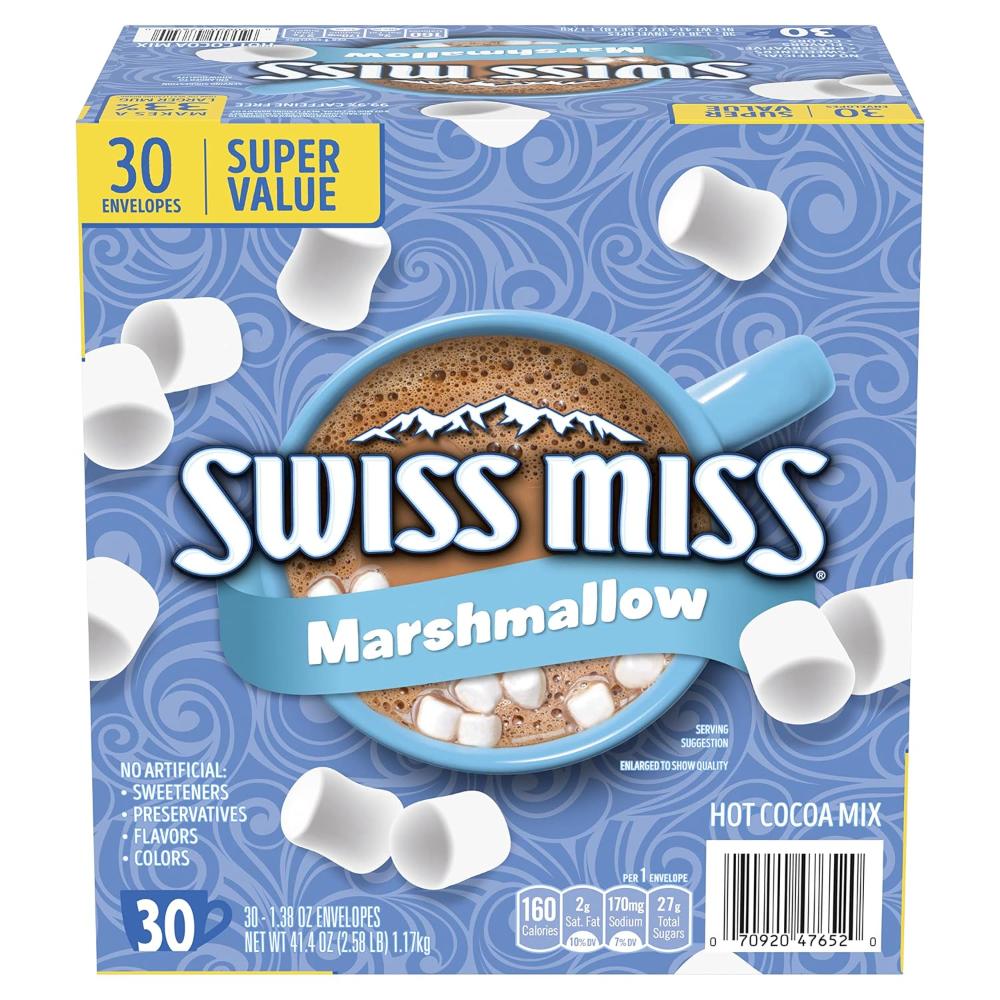 30-Pack Swiss Miss Chocolate Hot Cocoa Mix w/ Marshmallows, 1.38 oz
