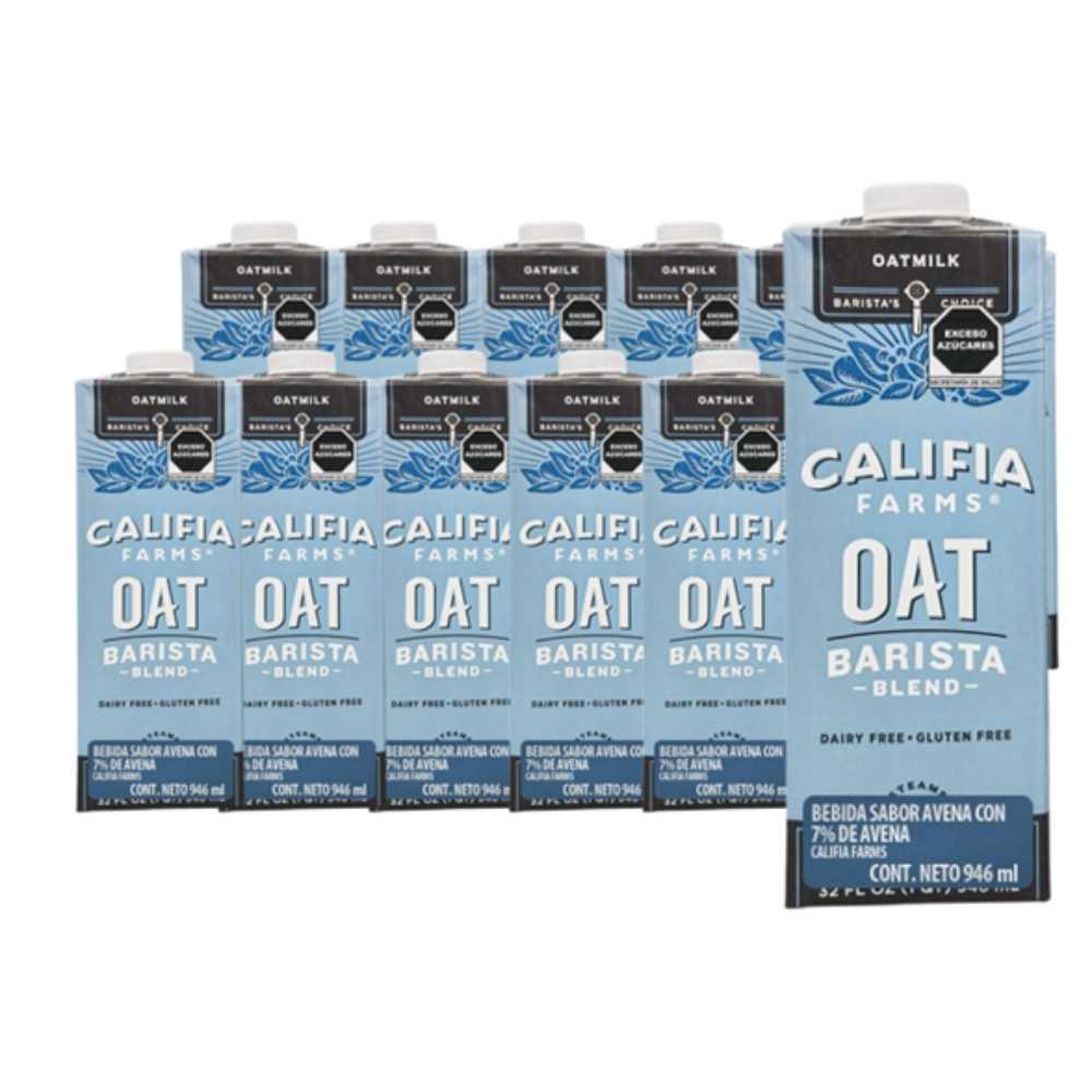 12-Pack Califia Farms Oat Barista Blend Oat Milk, 32 oz.