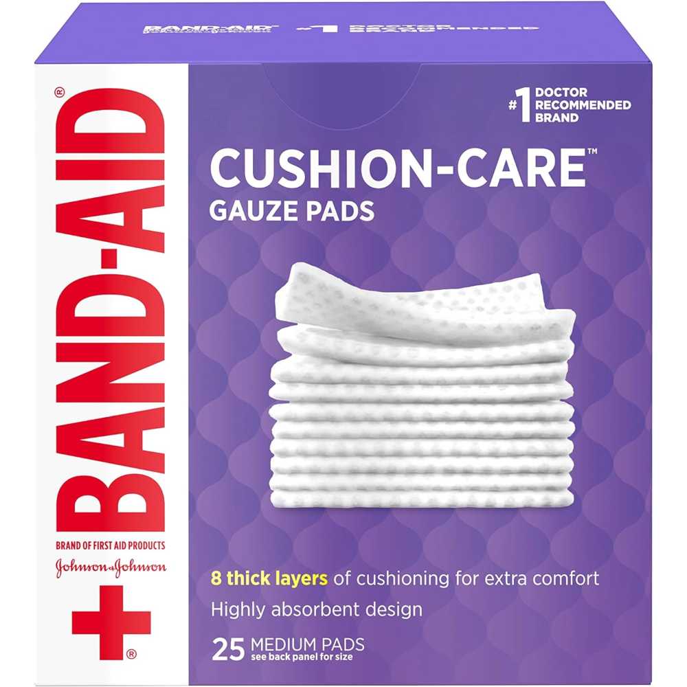 25-Pack Band-Aid Cushion Care Gauze Pads (3"x3")