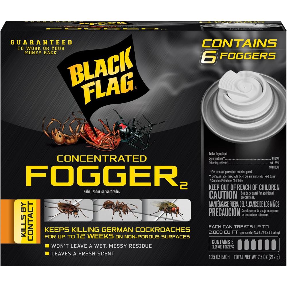 24-Pack Black Flag Indoor Fogger, 1.25 oz.