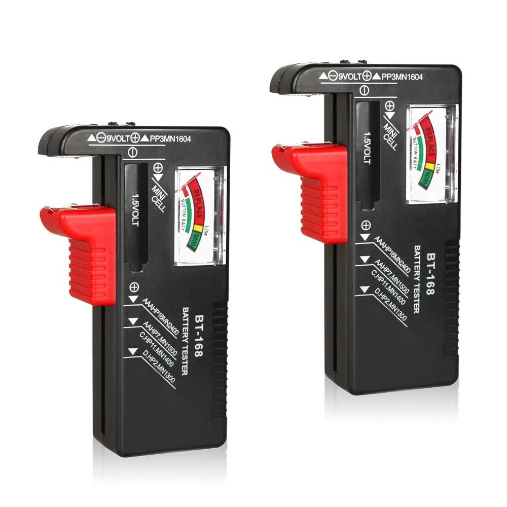 2-Pack VTECHOLOGY BT-168 Universal Battery Tester
