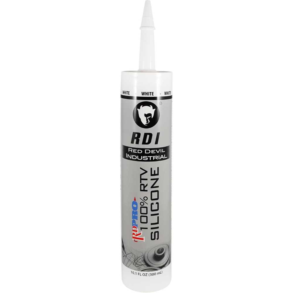 Red Devil 100% RTV Silicone Industrial Grade Sealant, 10.1 oz