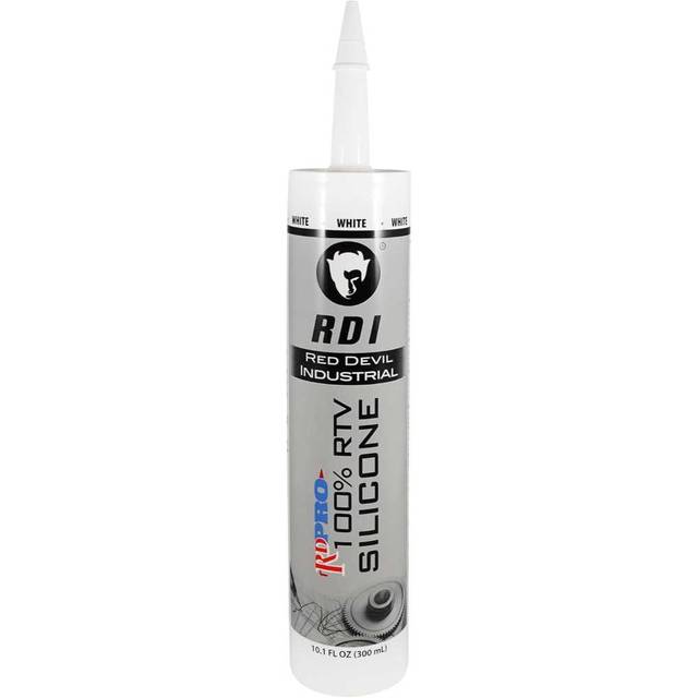 Red Devil 100% RTV Silicone Industrial Grade Sealant, 10.1 oz