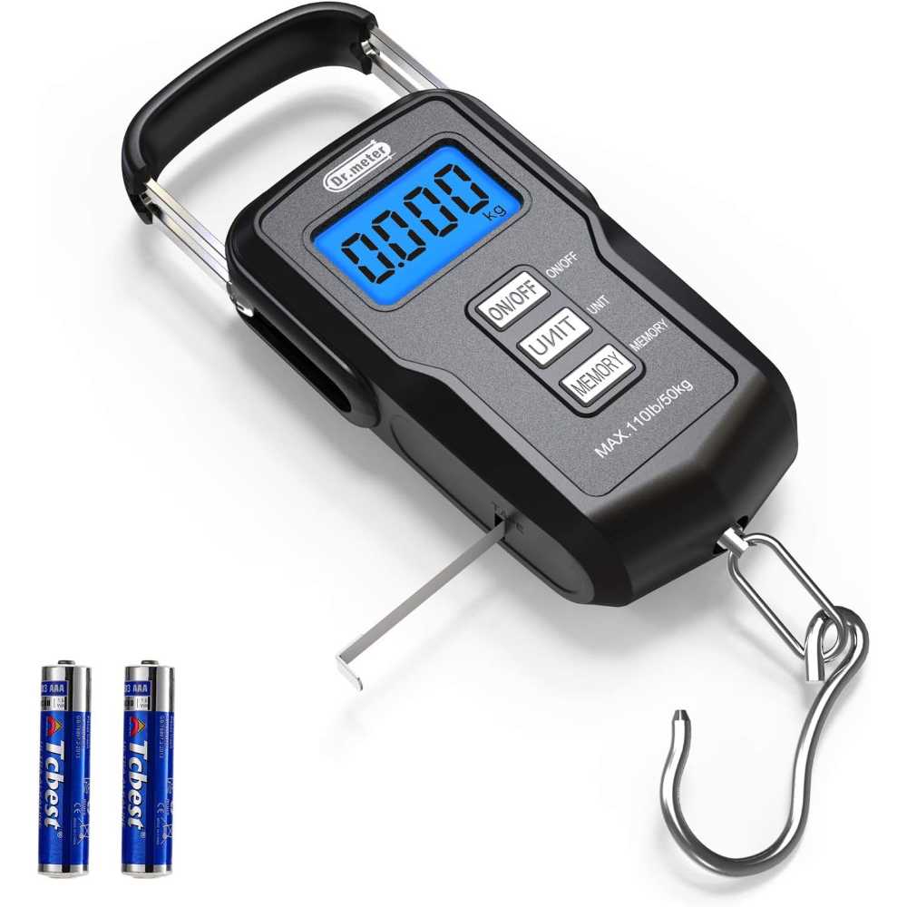 Dr. Meter Fish/Luggage Scale w/ Built-in Measuring Tape