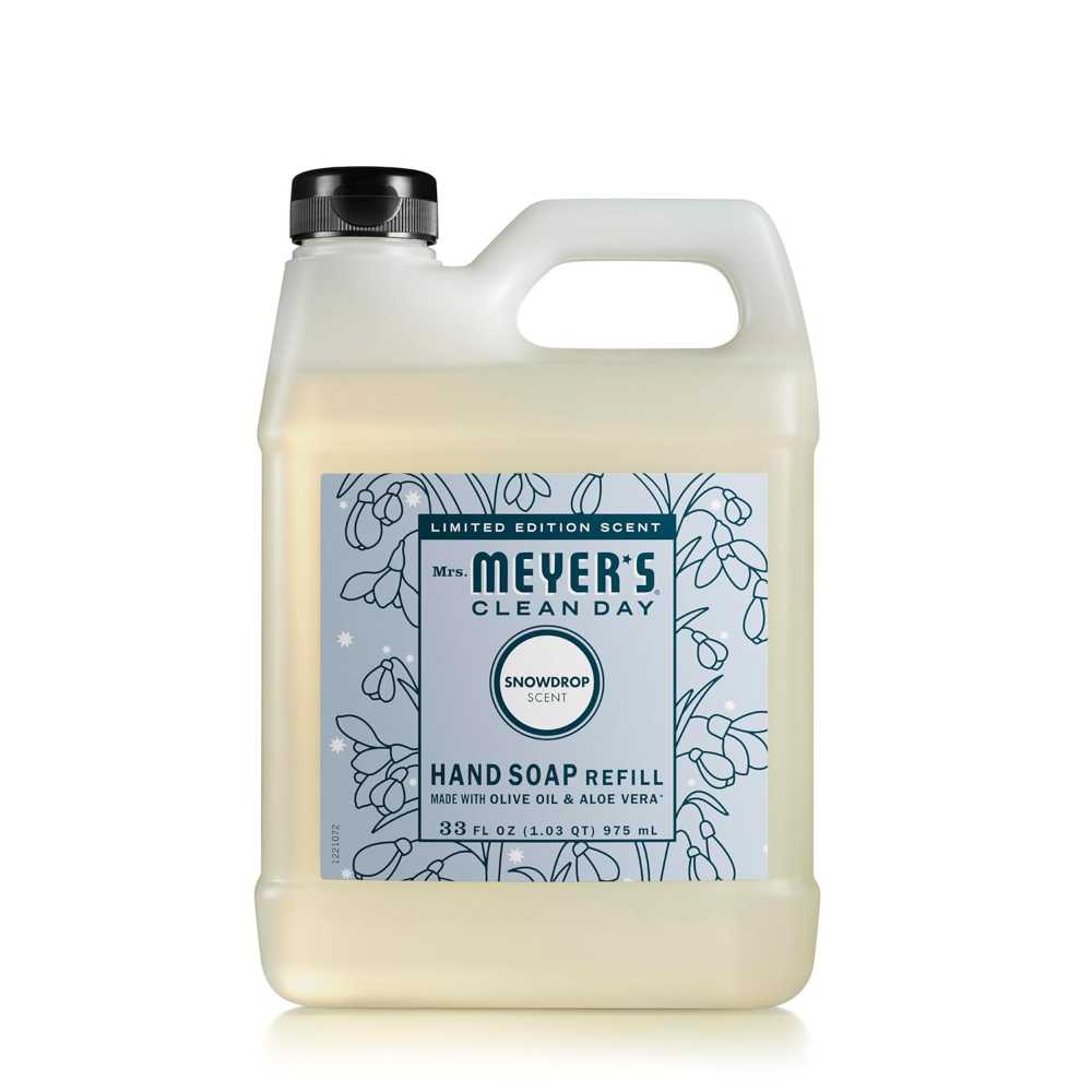 Mrs. Meyer's Clean Day Hand Soap Refill, 33 oz. (Snowdrop)